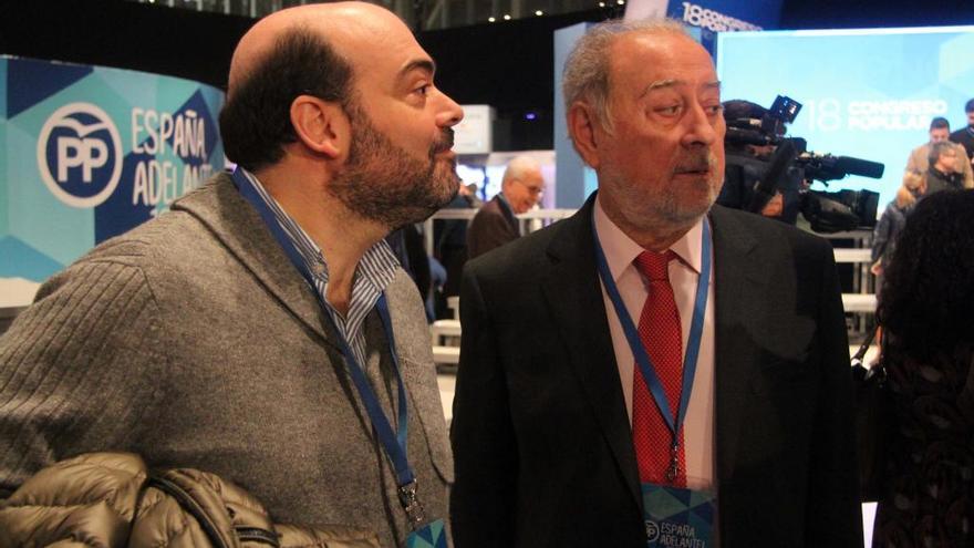 Agustín Iglesias Caunedo y Gabino de Lorenzo en el último Congreso del PP en Madrid.