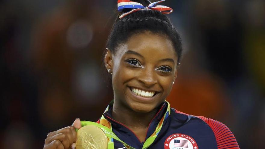 Simone Biles en los Juegos de Río.