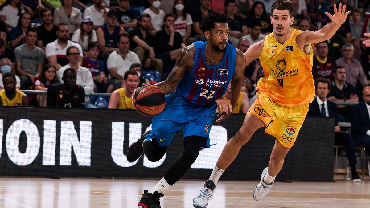 Cory Higgins anotó la canasta de la victoria azulgrana