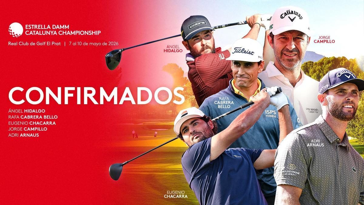 El Estrella Damm Catalunya Championship contará con una participación española de lujo