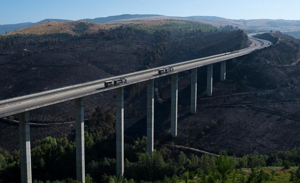 El incendio de Verín, aún activo, el más grande en lo que va de verano en Galicia