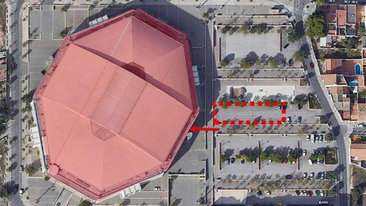 Proyecto de añadir un edificio anexo al Palau Velódromo Luis Puig para  la pista de entrenamiento del Europeo de Atletismo en 2027.