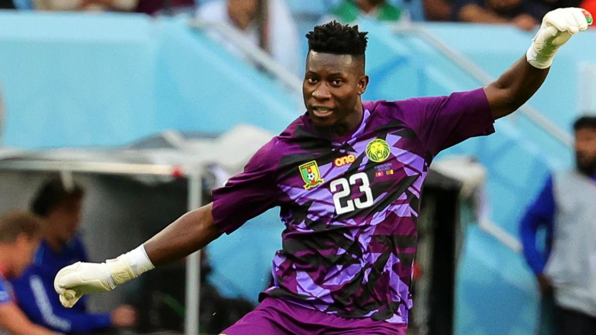 Onana, con la selección de Camerún durante el Mundial