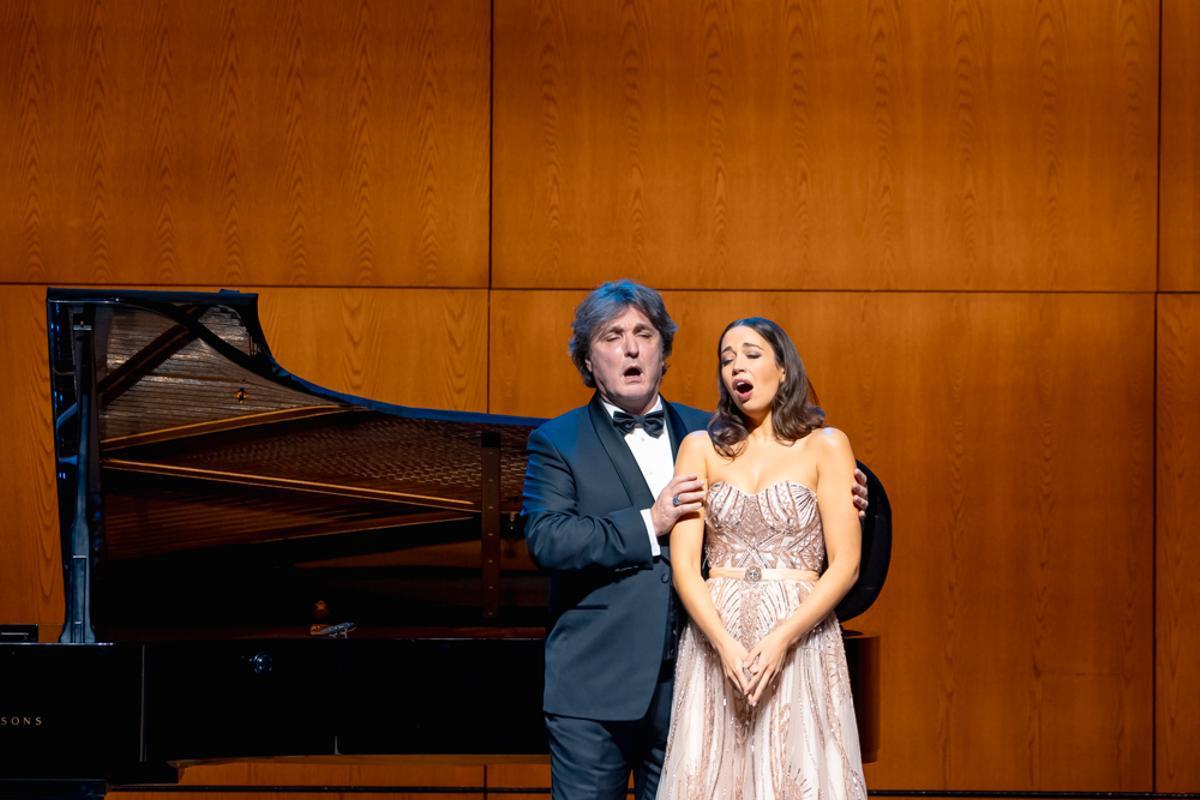 Nadine Sierra y Ludovic Tézier, en un concierto en el Gran Teatre del Liceu de Barcelona el 18 de febrero de 2026