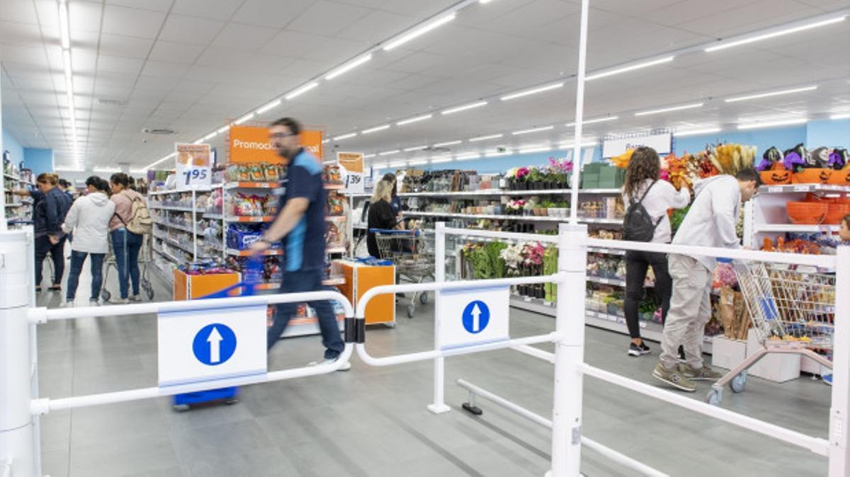 Interior de una tienda de la cadena 'Action'