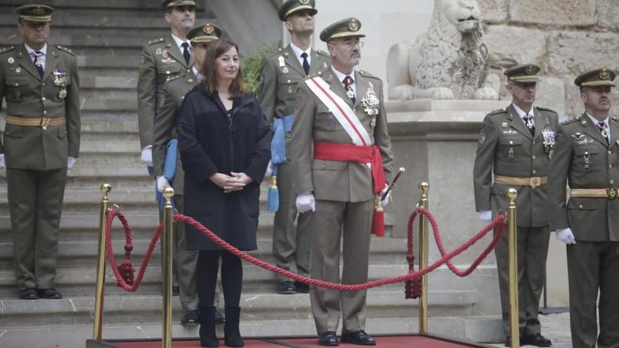 La presidenta Francina Armengol durante la Pascua Militar en Palma