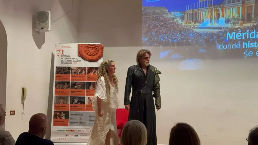 Vídeo | Respresentación de 'Ifigenia' durante la presentación del festival de teatro de Mérida