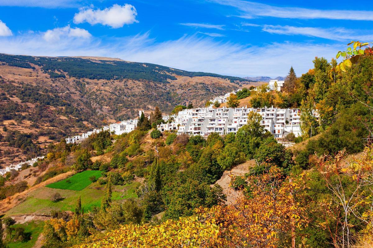 El pueblo de Capileira en la Alpujarra de Granada