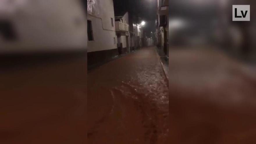 Inundaciones en Pedralba al caer 120 l/m2