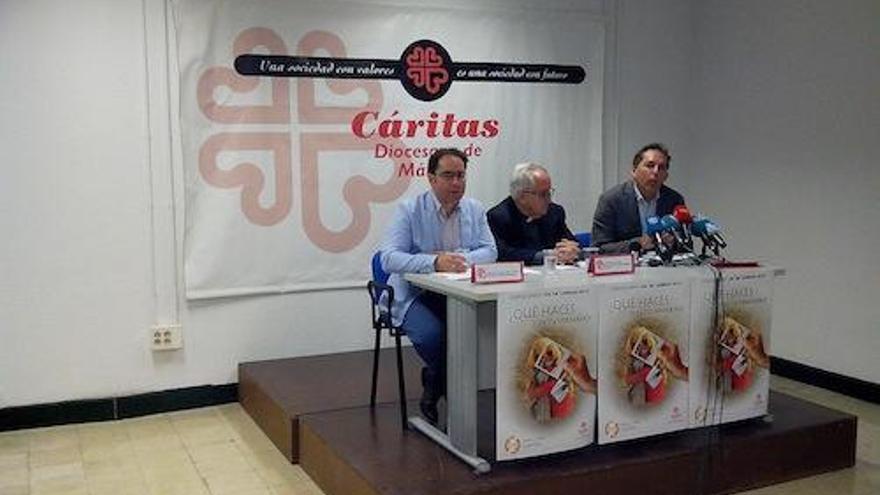 Rueda de prensa de Cáritas.