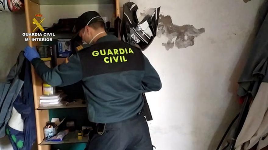 La Guardia Civil desmantela en la sierra de Córdoba una plantación de marihuana