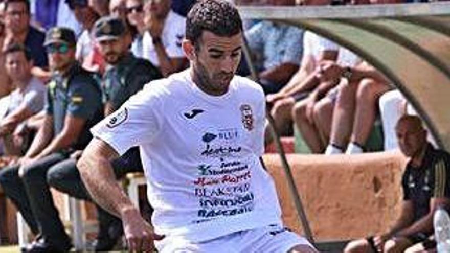 Pepe Bernal durante el partido del pasado fin de semana frente al Real Madrid-Castilla.