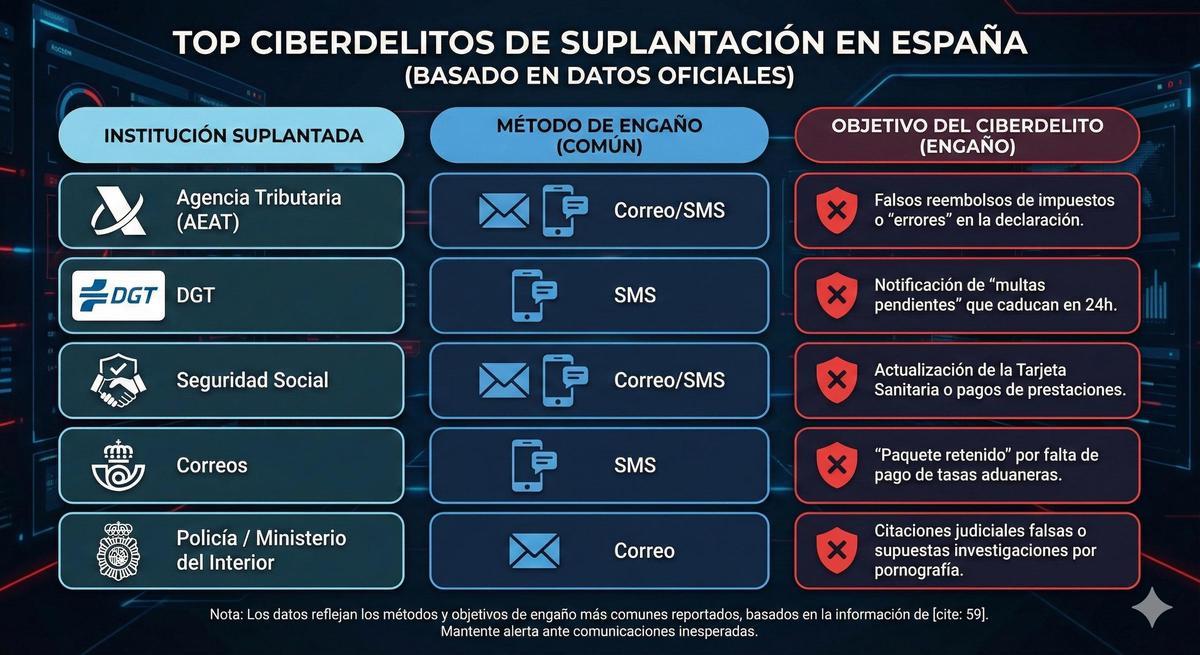 Tipos de ciberdelitos en España