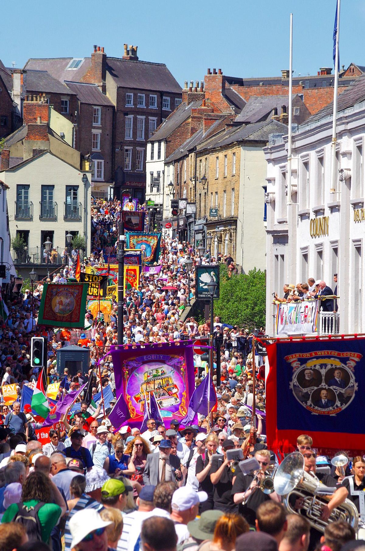 El desfile de la Durham Miner's Gala