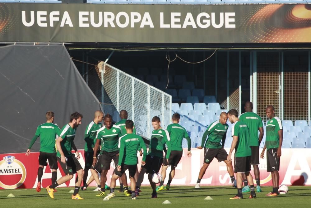 Así fue el entrenamiento del Panathinaikos en Vigo