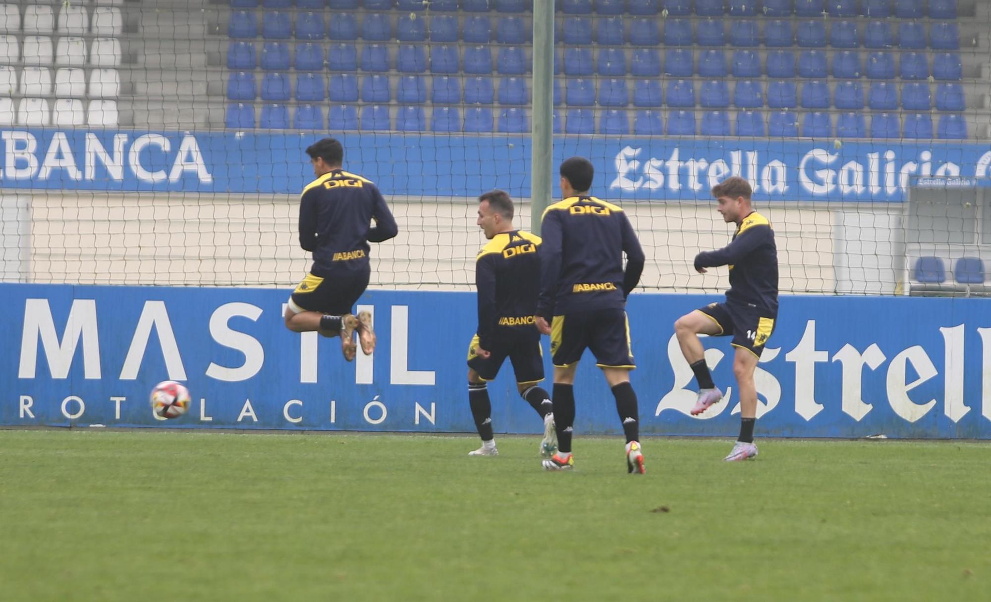 El Dépor prepara el partido contra el Fuenlabrada