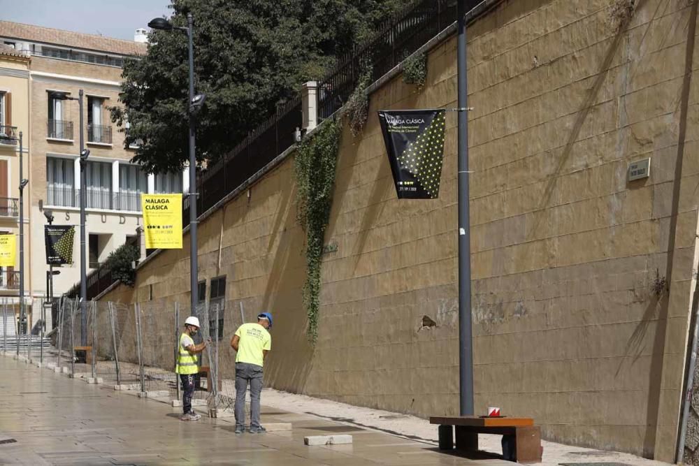 Obras para instalar un poema de Aleixandre en la travesía del Pintor Nogales