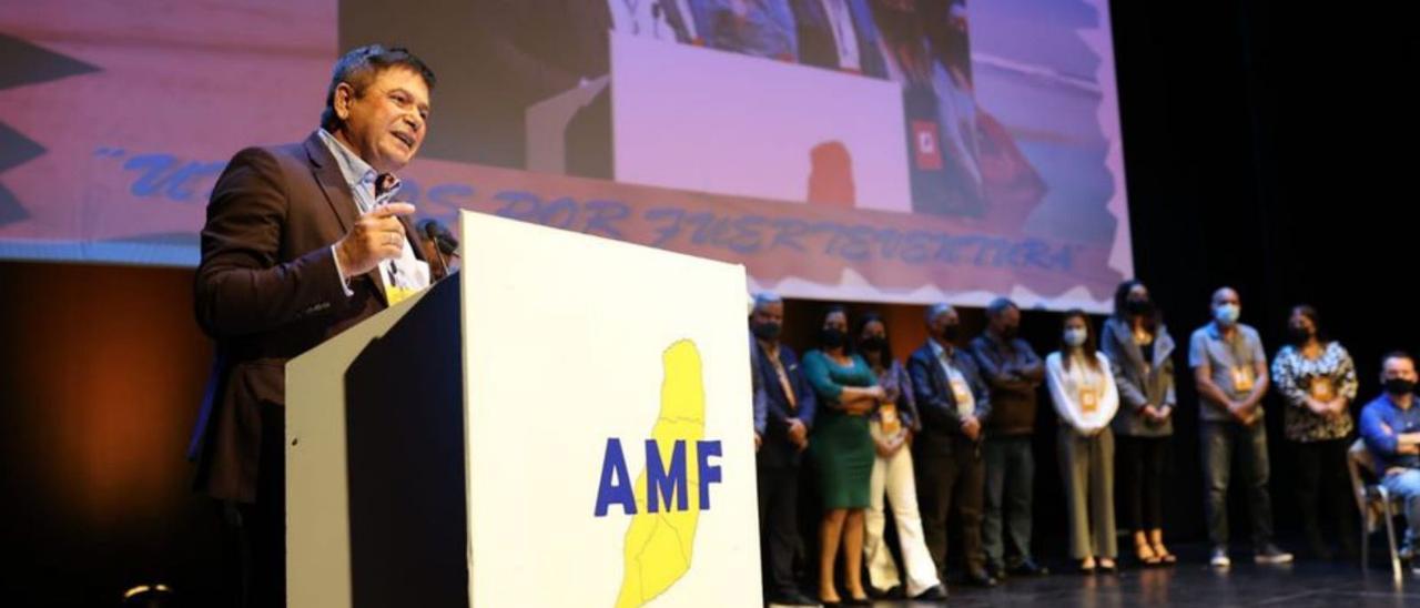 Pedro Armas durante su intervención en el congreso de AMF. | | LP/DLP