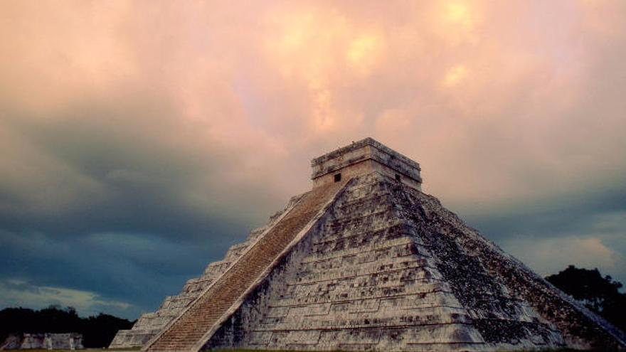 La pirámide de Chichen Itzá.