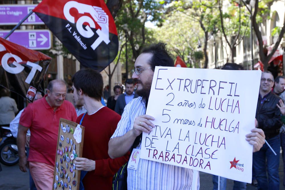 Manifestación del 1 de mayo en Valencia