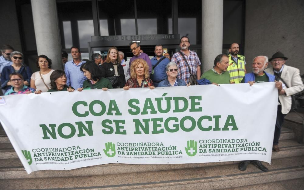 Protesta en A Coruña contra la Lei da Saúde