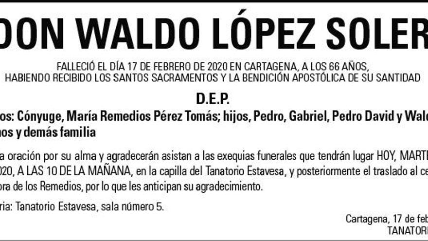 D. Waldo López Soler