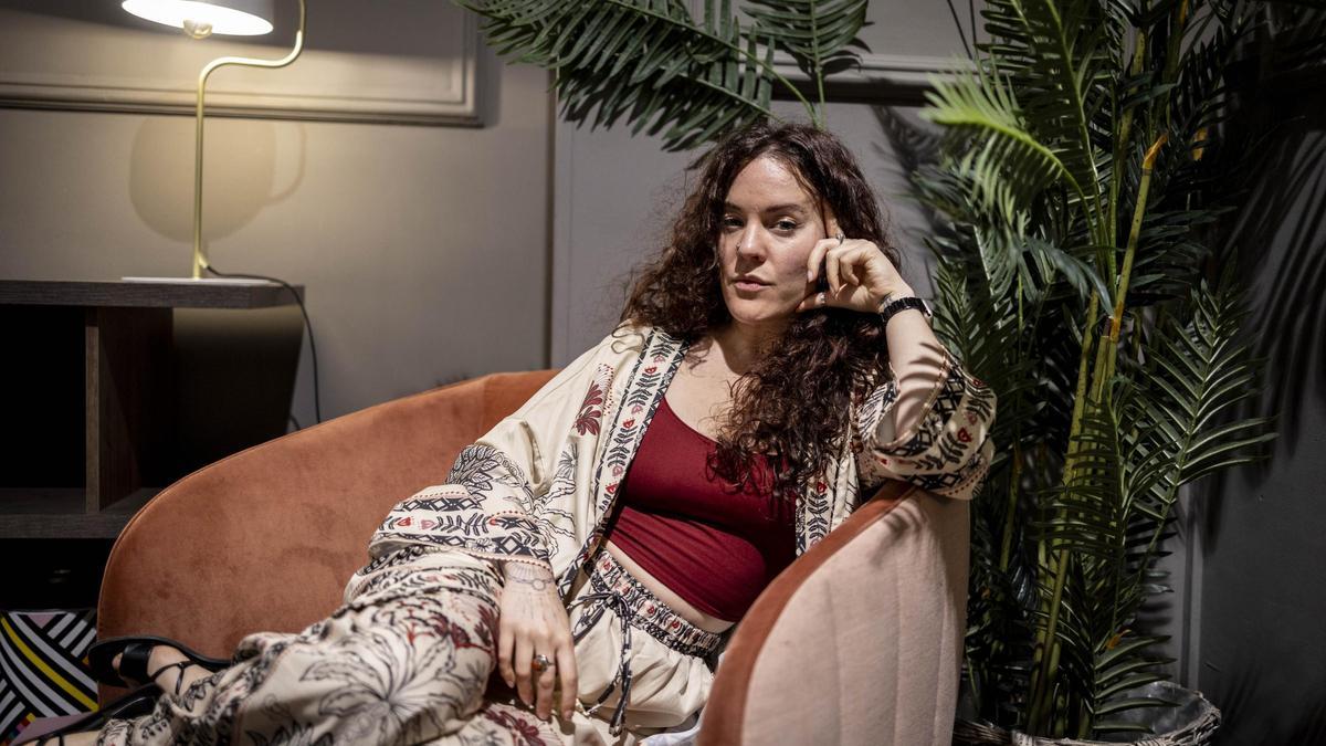 Noemí Casquet, el pasado lunes en el Gran Hotel de Zaragoza.