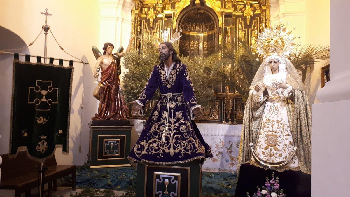 Imágenes de Juan Polo, para la hermandad de Jesús Orando en el Huerto y María Santísima de la Paz y la Esperanza (Domingo de Ramos por la tarde).