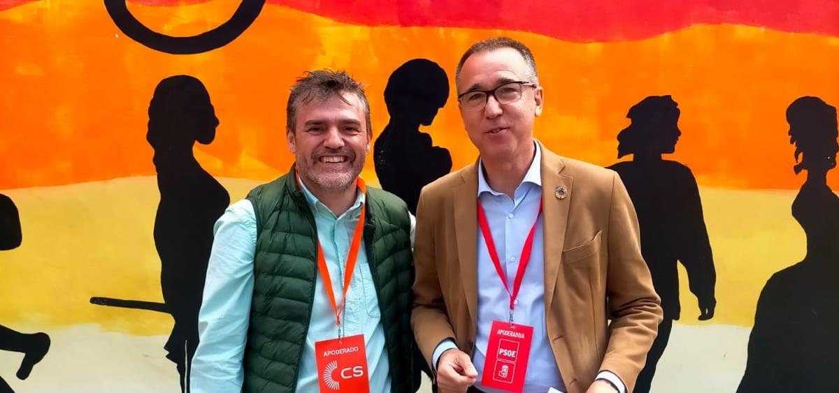 Luis Fanjul y Pablo Fernández, en el polideportivo del Quirinal.