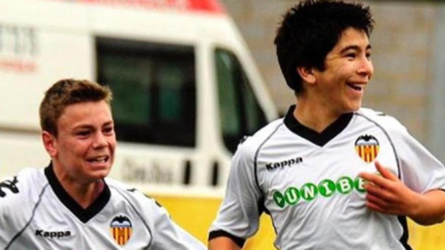 Toni Lato y Carlos Soler en el Valencia CF