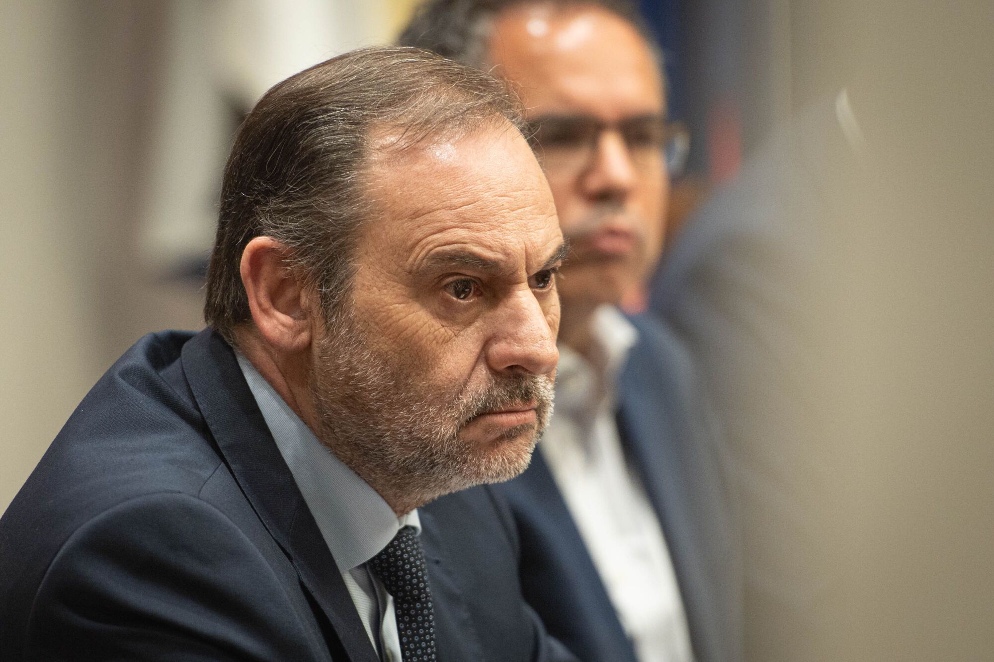 José Luis Ábalos comparece en el Parlamento de Canarias.