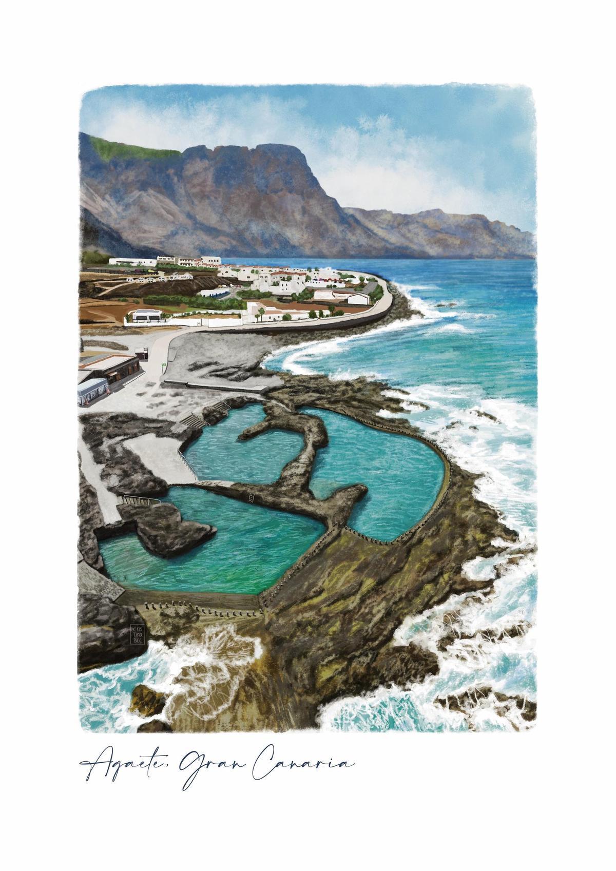 Ilustración de Agaete de Cristina Chirino.