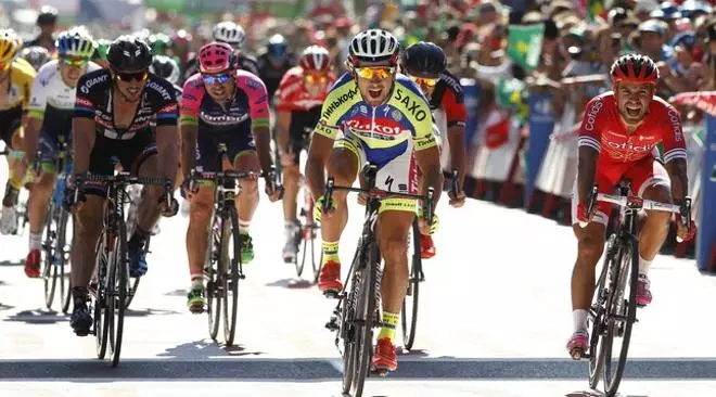 Las imágenes de la etapa de la Vuelta 2015