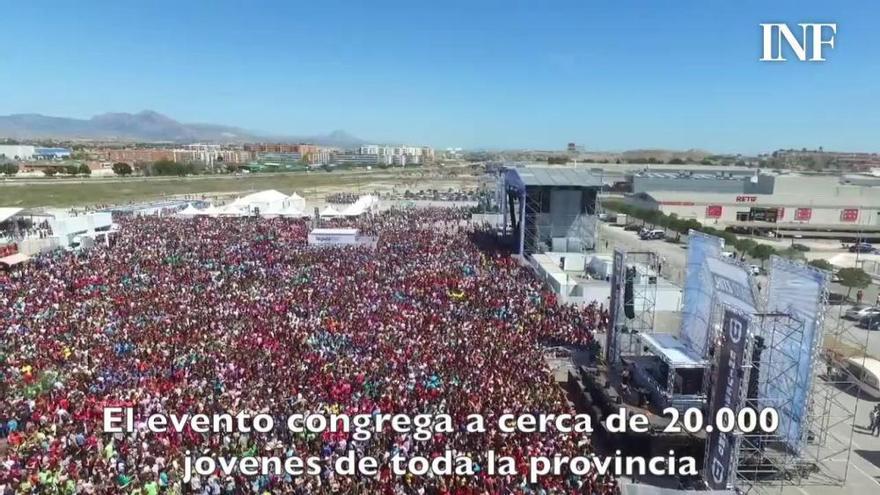 Trece detenidos en un festival que reúne en Rabasa a casi 20.000 jóvenes