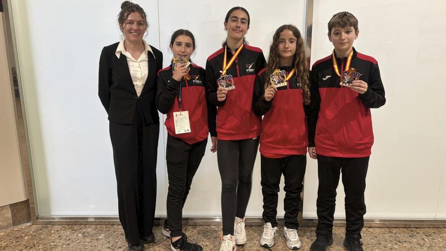 La cantera de Ibiza mantiene su idilio con el éxito y brilla en el Campeonato de España de kárate