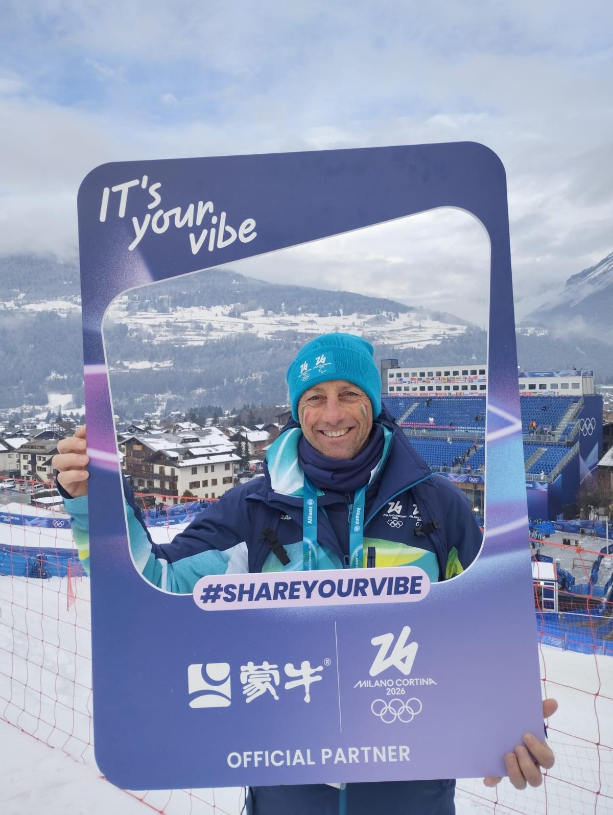 Herráez posa en una de las pistas de la instalación olímpica.
