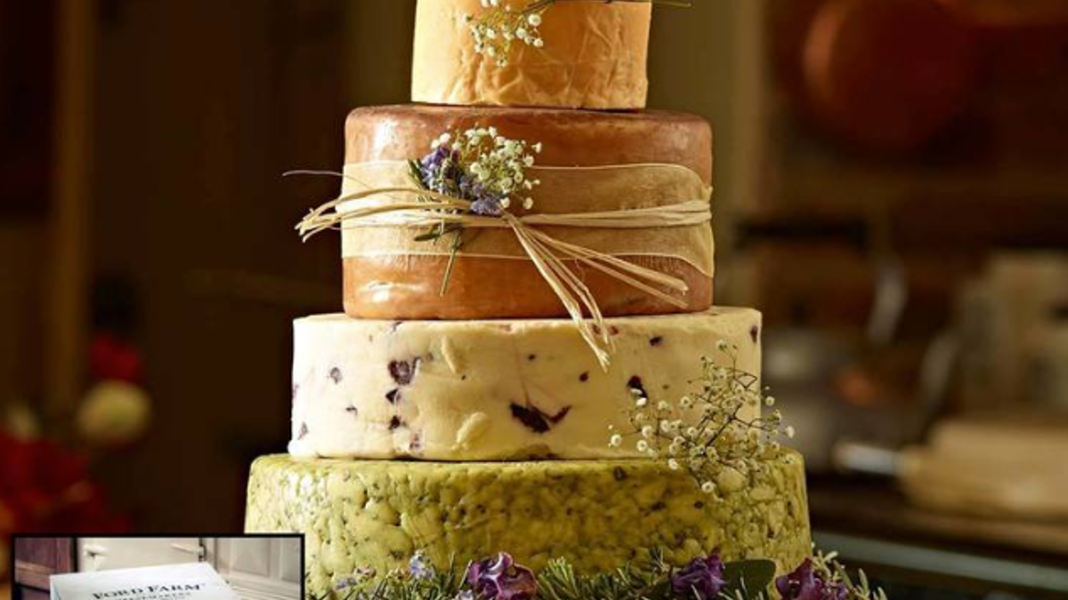 Esta 'tarta de boda de quesos' es más que fantasía