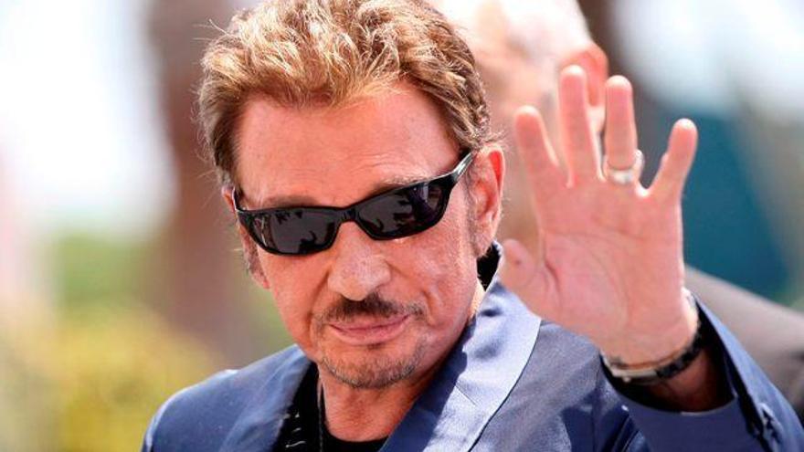 Johnny Hallyday el pasado mes de mayo en el Festival de Cine de Cannes