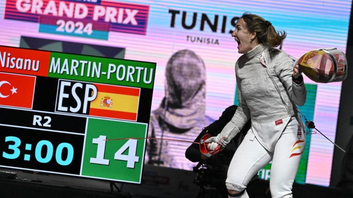 Lucía Martín-Portugués celebra su victoria