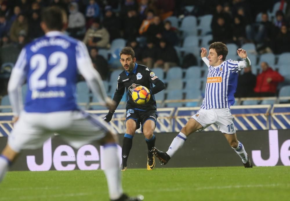 El Dépor sale goleado de Anoeta