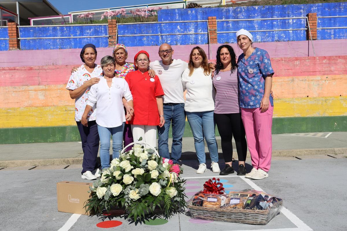 Todos quisieron fotografiarse con Rosa.