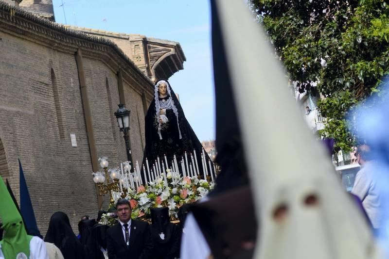 Acto de la Virgen de la Soledad ante el Cristo de la Cama