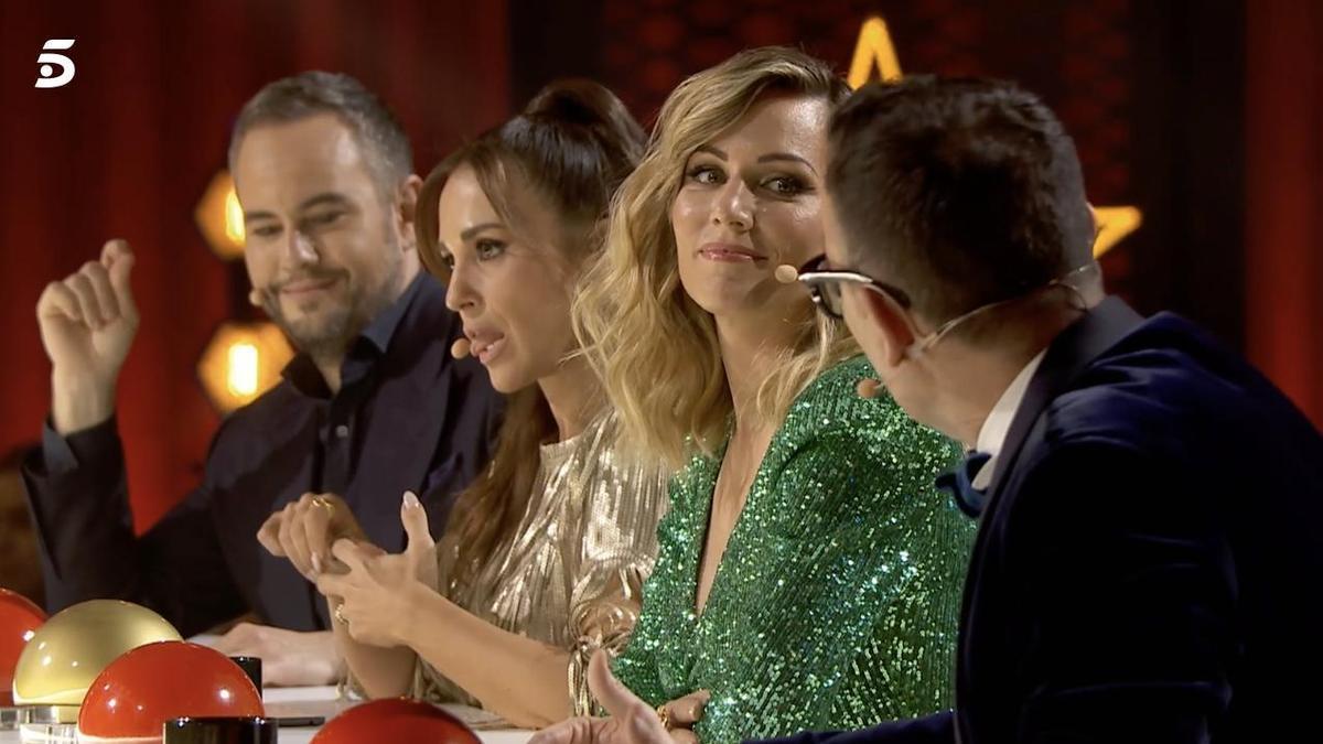 Edurne y Risto Mejide en ’Got Talent: All Stars’.