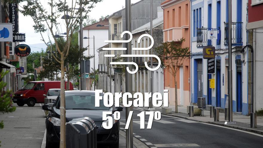 El tiempo en Forcarei: previsión meteorológica para hoy, miércoles 17 de abril