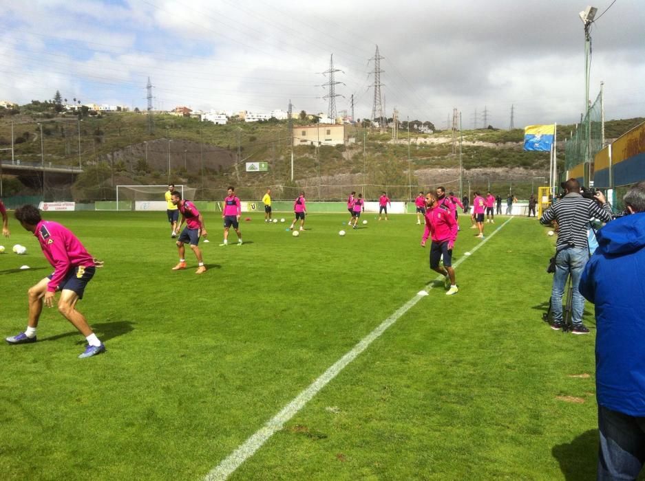 Nauzet vuelve a entrenarse con la UD Las Palmas