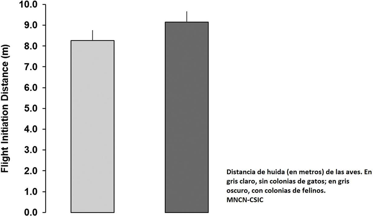 Distancia de huida de las aves