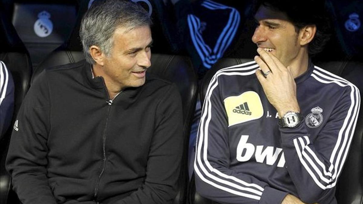 Karanka y Mourinho durante su etapa en el Real Madrid