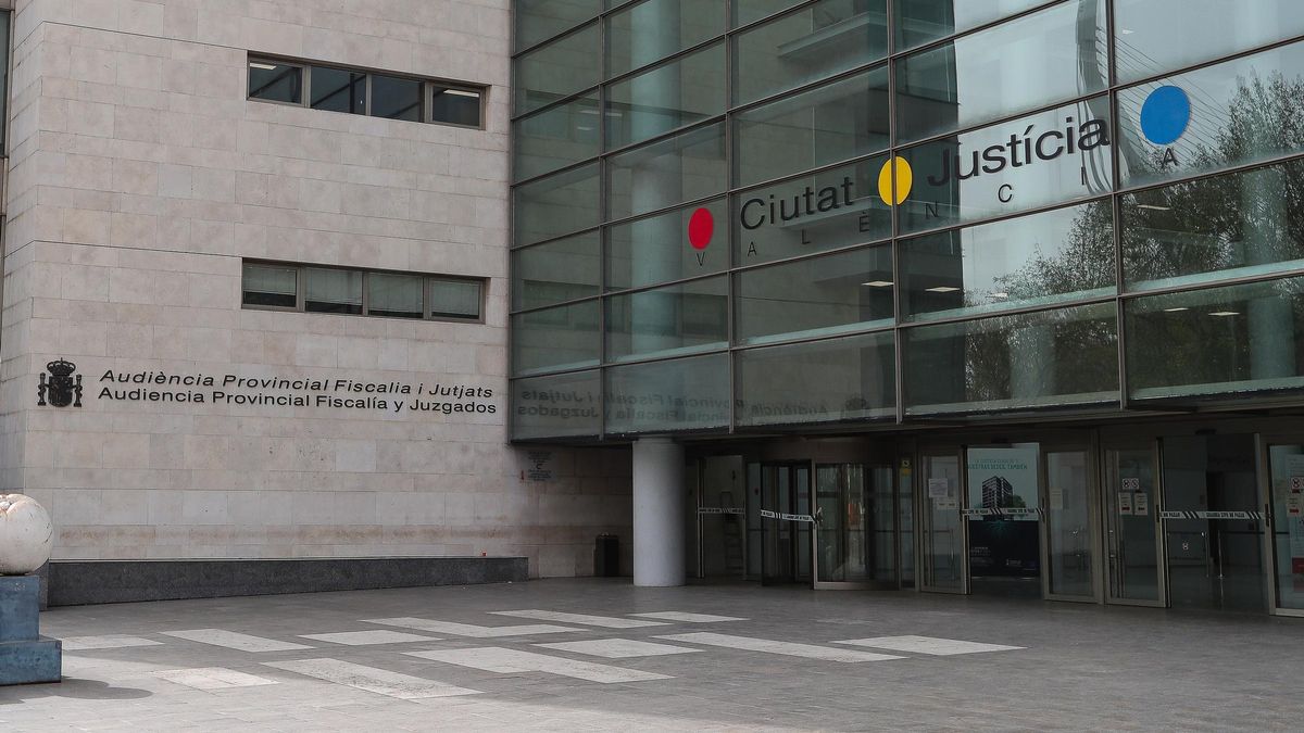 Imagen de la sede de la Ciutat de la Justícia, en València.