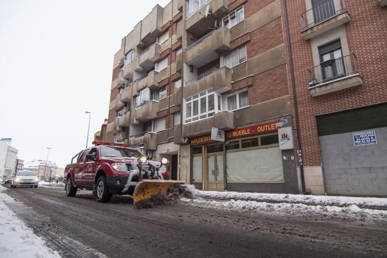 Así ha sido la nevada en Benavente.