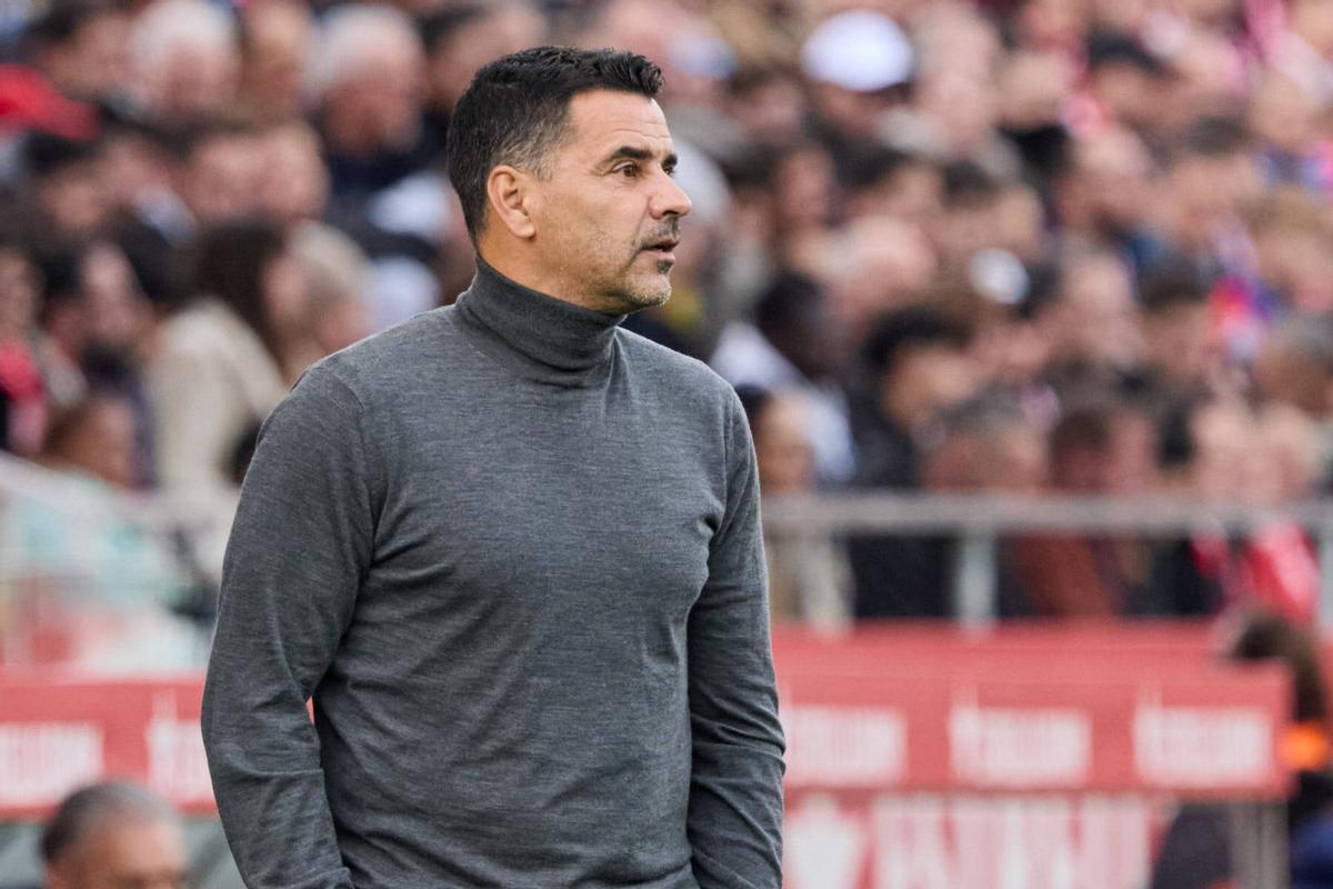 Míchel, en un partit d'aquest curs